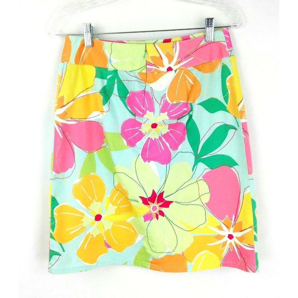 Talbots floral pencil skirt 12 EUC